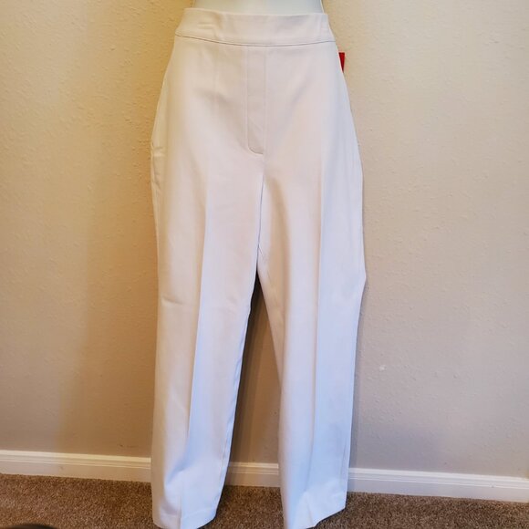 SPANX Pants - Spanx Classic White Silver. Linings Slim Strait Pants Size L/12.